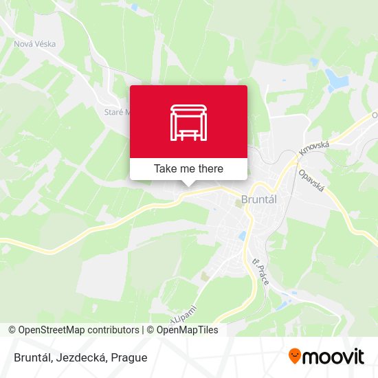Карта Bruntál, Jezdecká