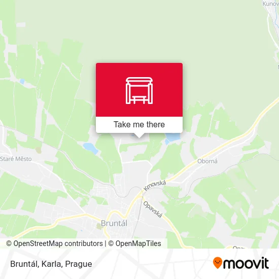 Карта Bruntál, Karla