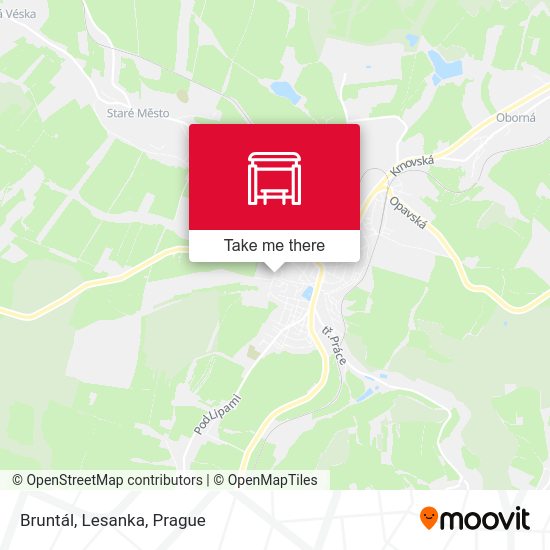 Карта Bruntál, Lesanka
