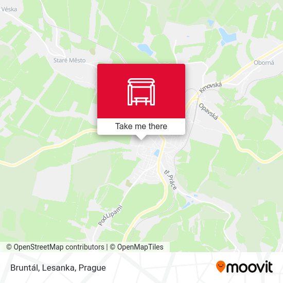 Карта Bruntál, Lesanka