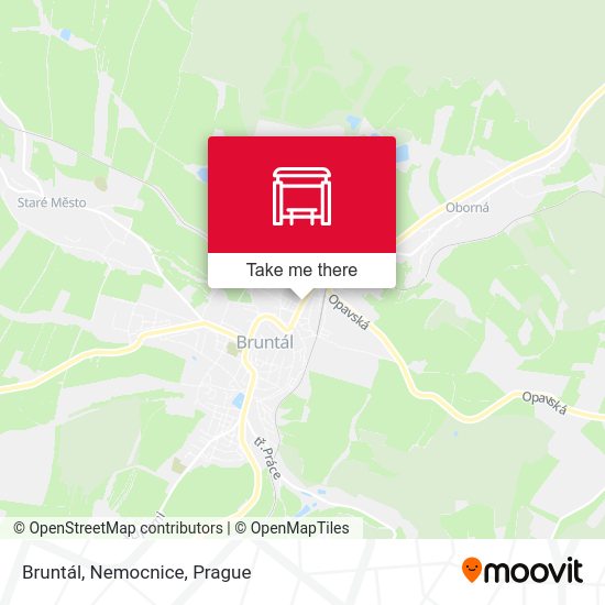 Карта Bruntál, Nemocnice