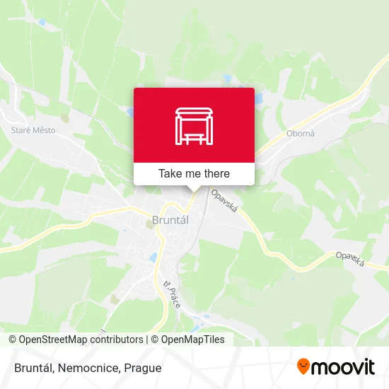 Карта Bruntál, Nemocnice