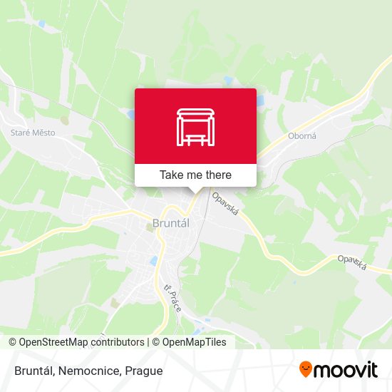 Карта Bruntál, Nemocnice