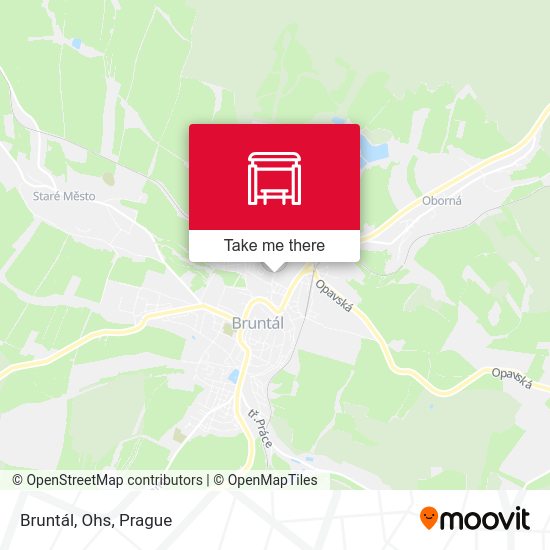 Карта Bruntál, Ohs
