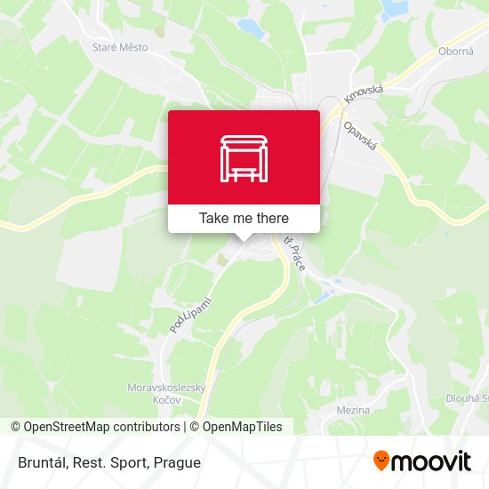 Карта Bruntál, Rest. Sport