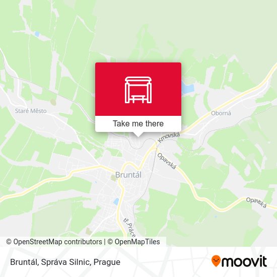 Карта Bruntál, Správa Silnic