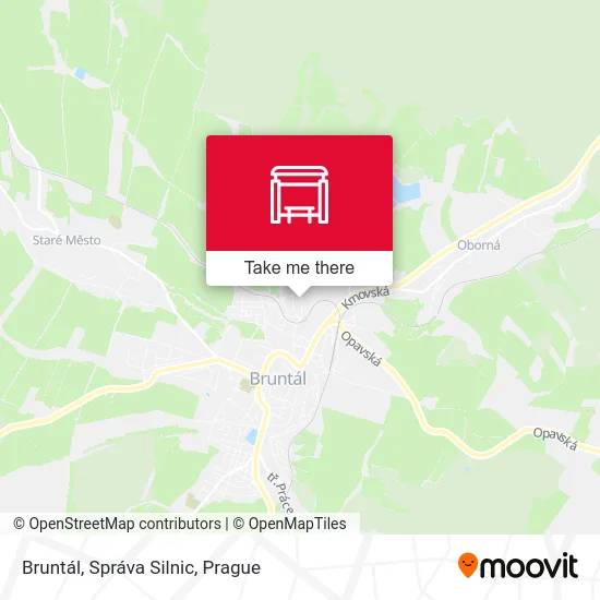 Карта Bruntál, Správa Silnic