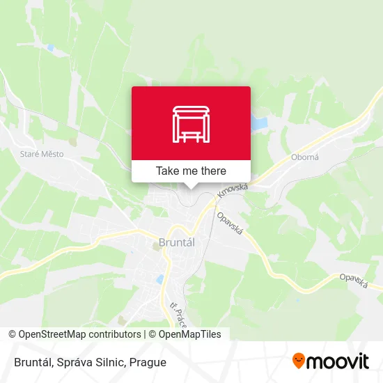 Карта Bruntál, Správa Silnic