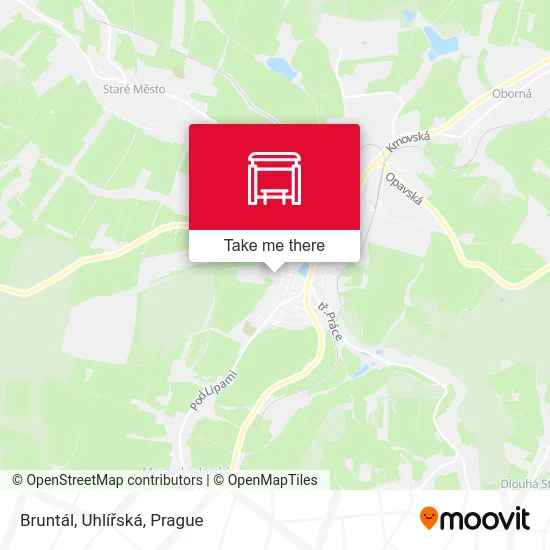 Карта Bruntál, Uhlířská