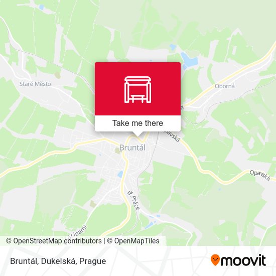 Карта Bruntál, Dukelská
