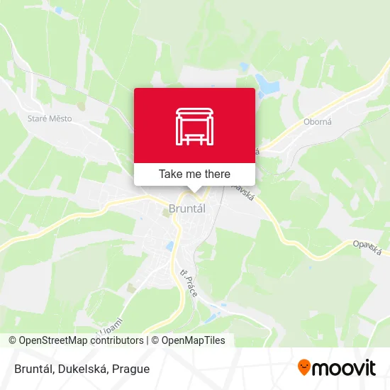 Карта Bruntál, Dukelská