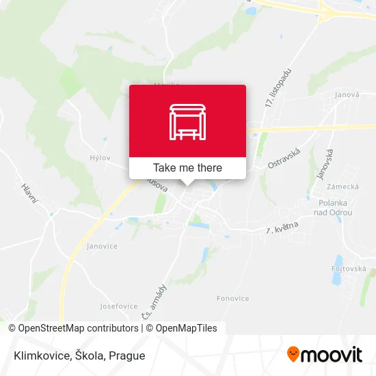 Карта Klimkovice, Škola