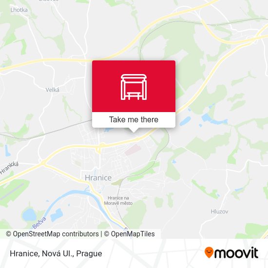 Карта Hranice, Nová Ul.