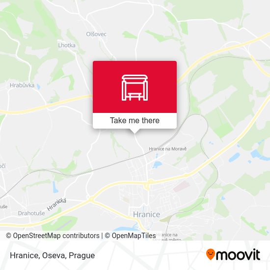 Карта Hranice, Oseva