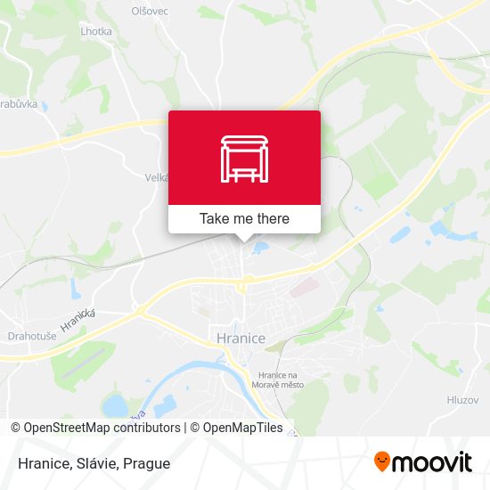Карта Hranice, Slávie