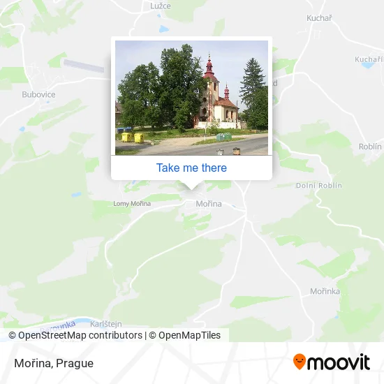 Карта Mořina