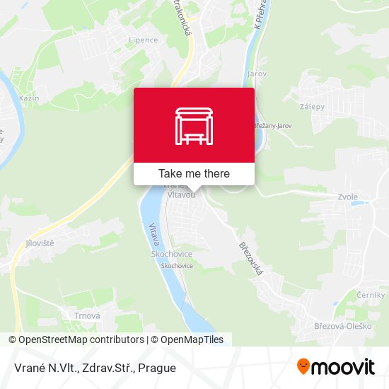 Vrané N.Vlt., Zdrav.Stř. map