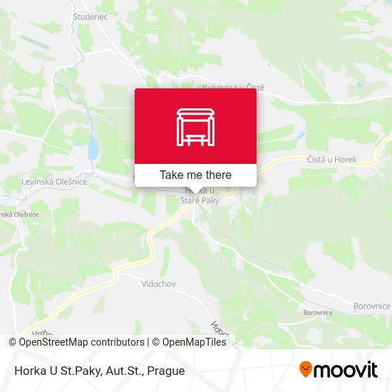 Карта Horka U St.Paky, Aut.St.