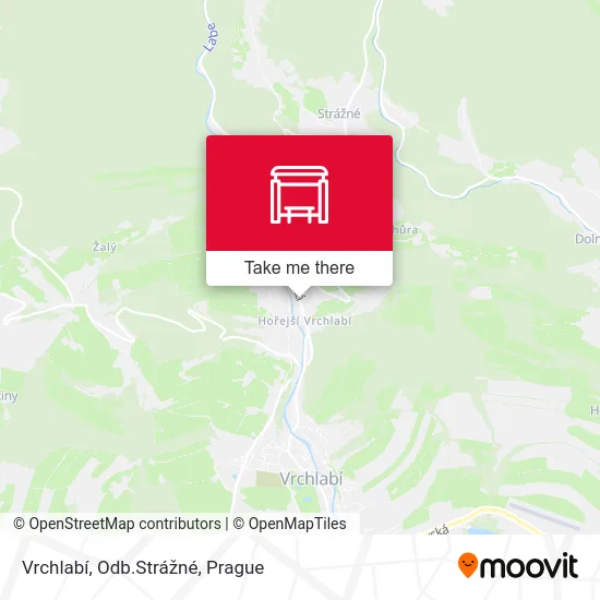 Карта Vrchlabí, Odb.Strážné