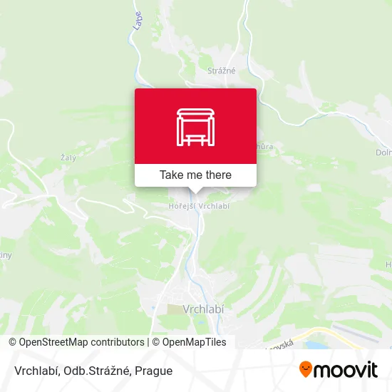 Карта Vrchlabí, Odb.Strážné
