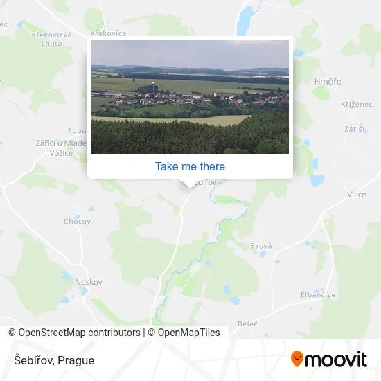 Карта Šebířov