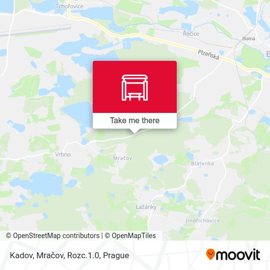 Карта Kadov, Mračov, Rozc.1.0
