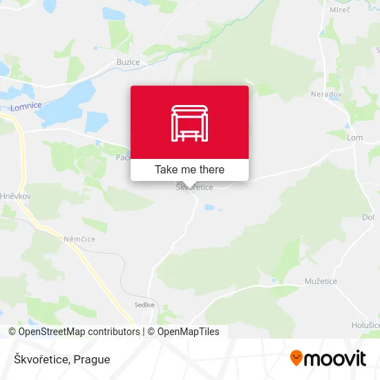 Карта Škvořetice