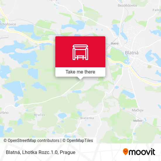 Карта Blatná, Lhotka Rozc.1.0