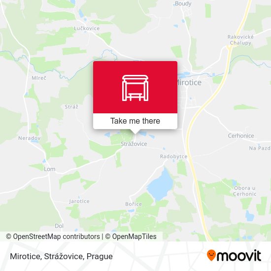 Карта Mirotice, Strážovice