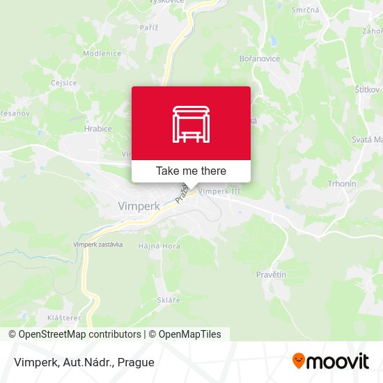 Карта Vimperk, Aut.Nádr.