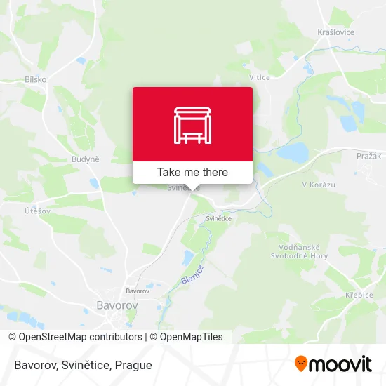 Карта Bavorov, Svinětice