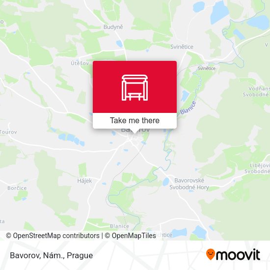 Карта Bavorov, Nám.