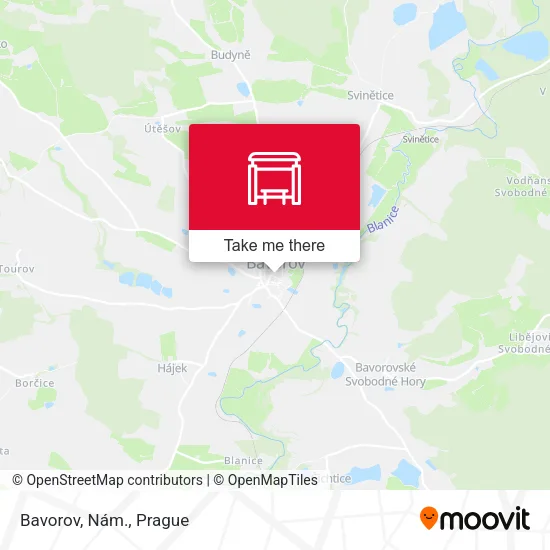Карта Bavorov, Nám.