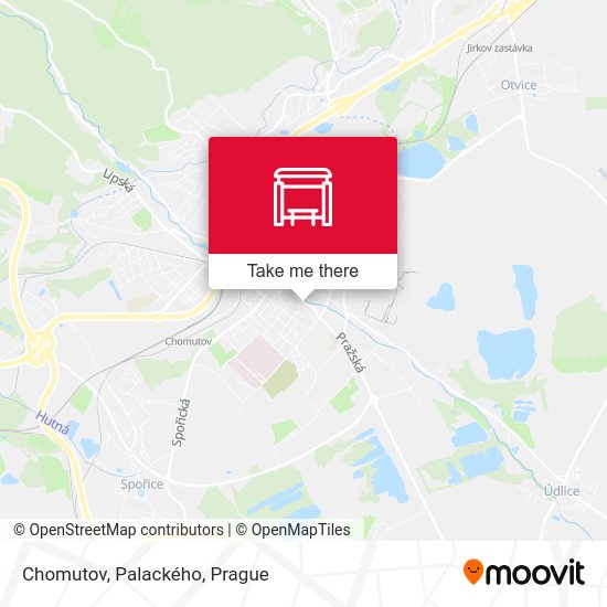 Карта Chomutov, Palackého