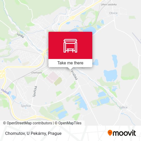 Карта Chomutov, U Pekárny