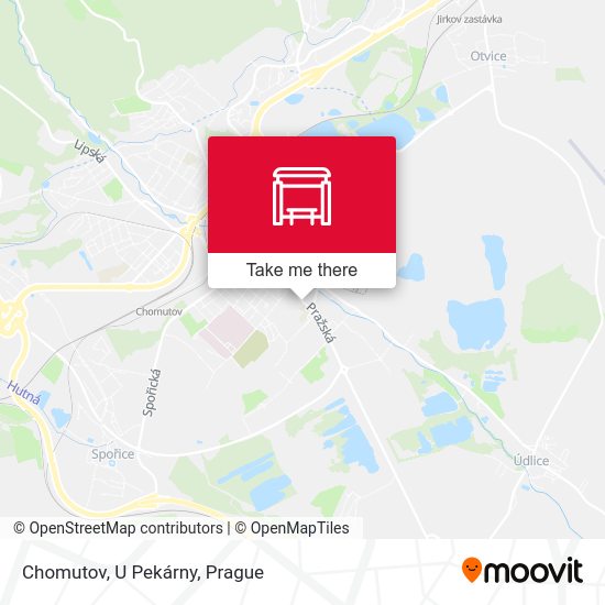 Карта Chomutov, U Pekárny