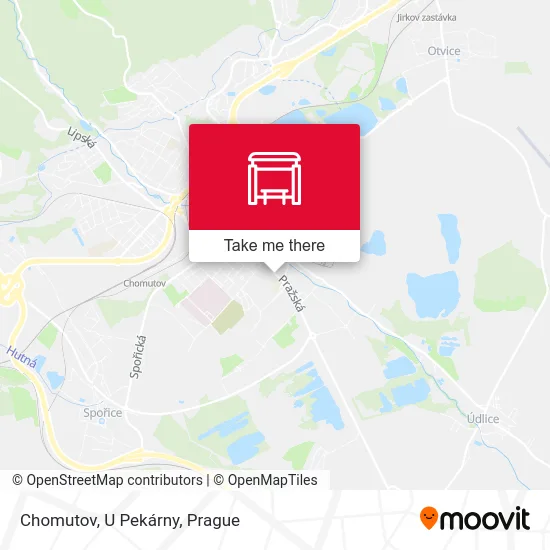 Карта Chomutov, U Pekárny