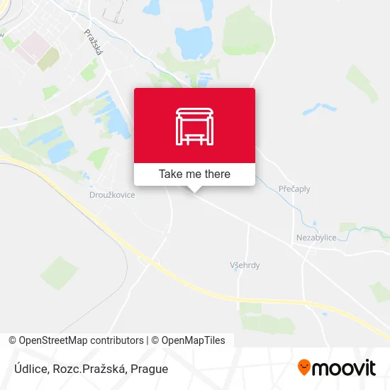 Карта Údlice, Rozc.Pražská