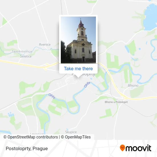 Карта Postoloprty