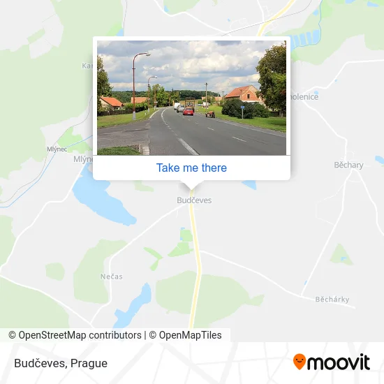Карта Budčeves