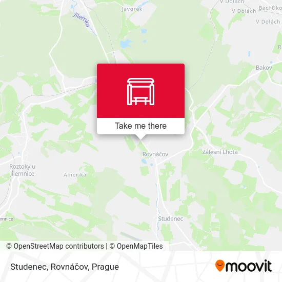 Карта Studenec, Rovnáčov