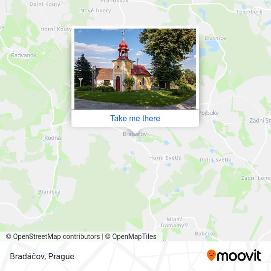 Карта Bradáčov
