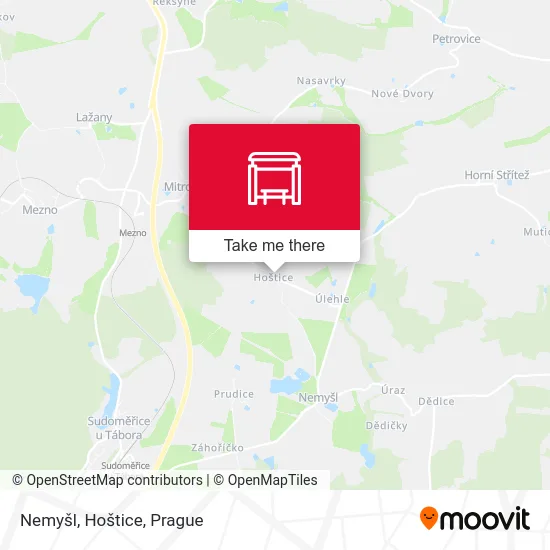 Карта Nemyšl, Hoštice