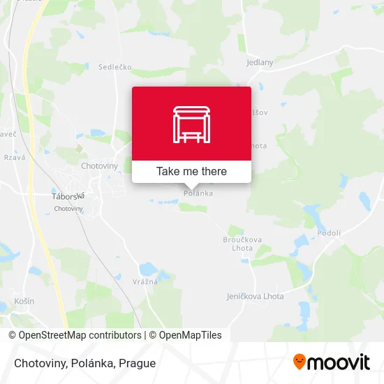 Карта Chotoviny, Polánka