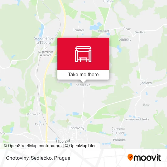 Карта Chotoviny, Sedlečko