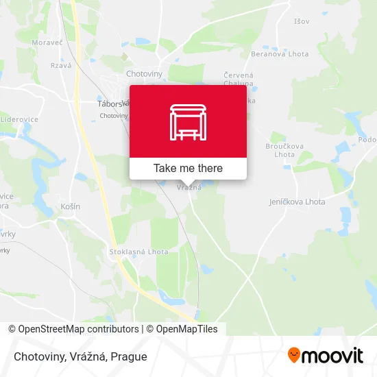 Карта Chotoviny, Vrážná