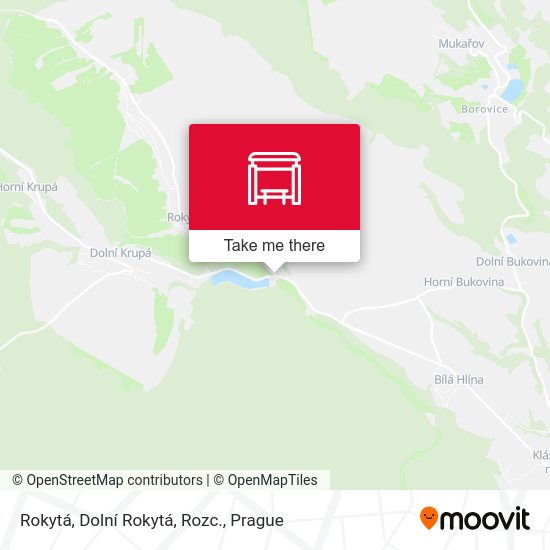 Карта Rokytá, Dolní Rokytá, Rozc.