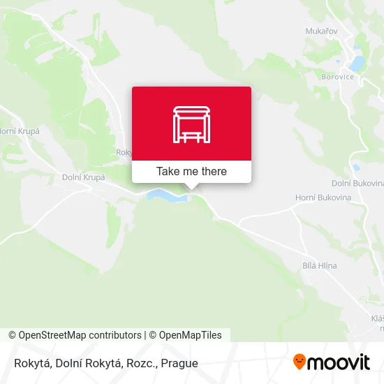 Карта Rokytá, Dolní Rokytá, Rozc.
