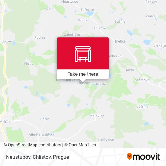 Карта Neustupov, Chlístov