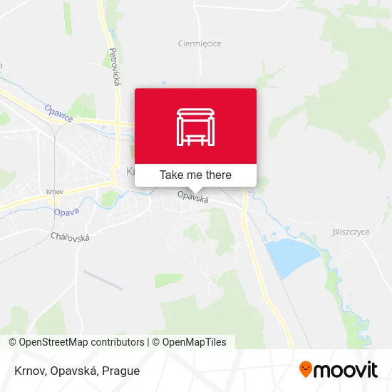 Карта Krnov, Opavská